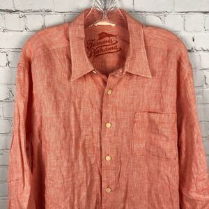Tommy Bahama Relax Fit Linen Long Sleeve Button Up Men's Sz Large